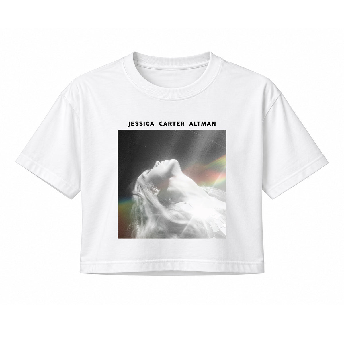Crop Top White - "Pieces"
