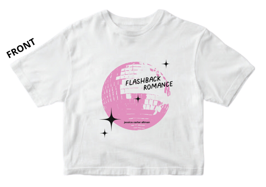 Crop Top "Flashback Romance" white