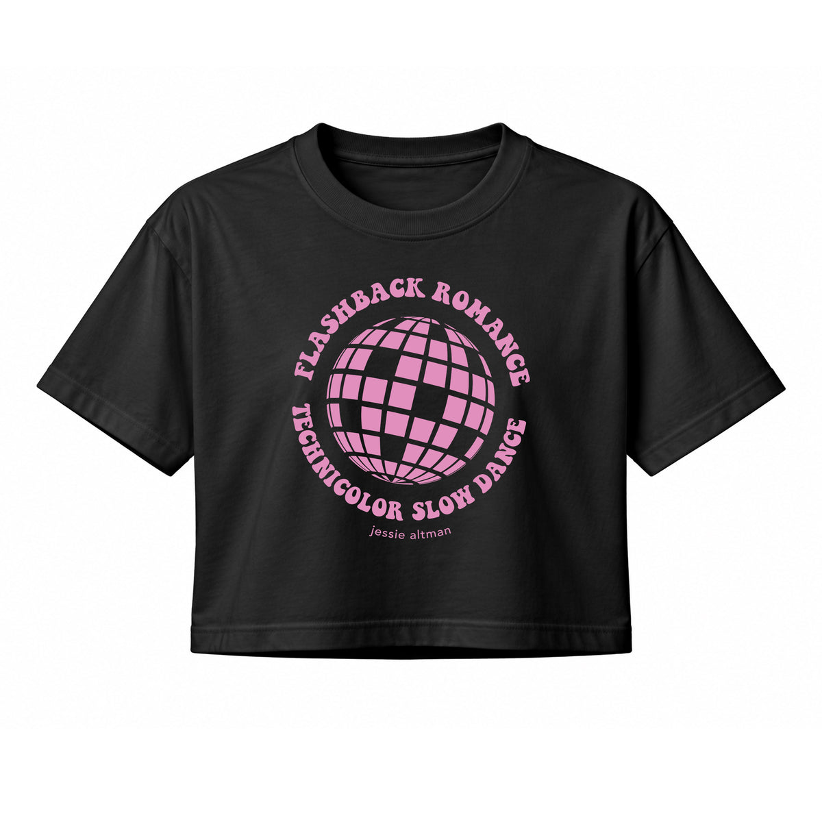 Crop Top "Flashback Romance" black