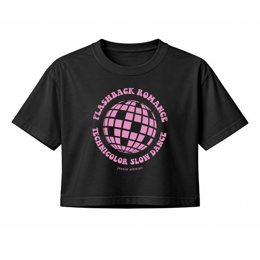Crop Top "Flashback Romance" black